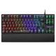 MARS GAMING - Mars Gaming MKXTKLBFR teclado USB Francés Negro - MKXTKLBFR